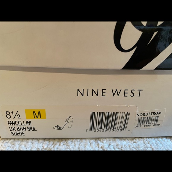 Nine West Dark Brown Suede sandals - Picture 2 of 3